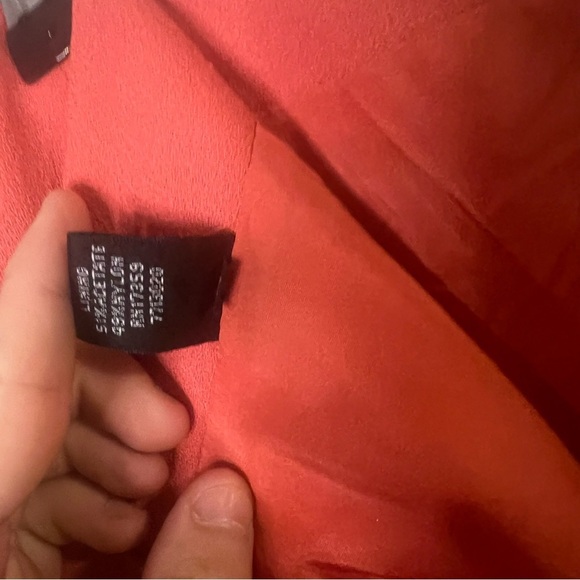 Vtg Linda Ballard Ellen Tracy 100% Wool Skirt Coral Sz 14 Midi Business Office - Picture 9 of 12